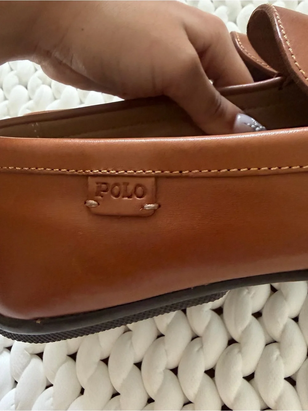 Polo by Ralph Lauren Men’s Brown Leather Penny Loafers